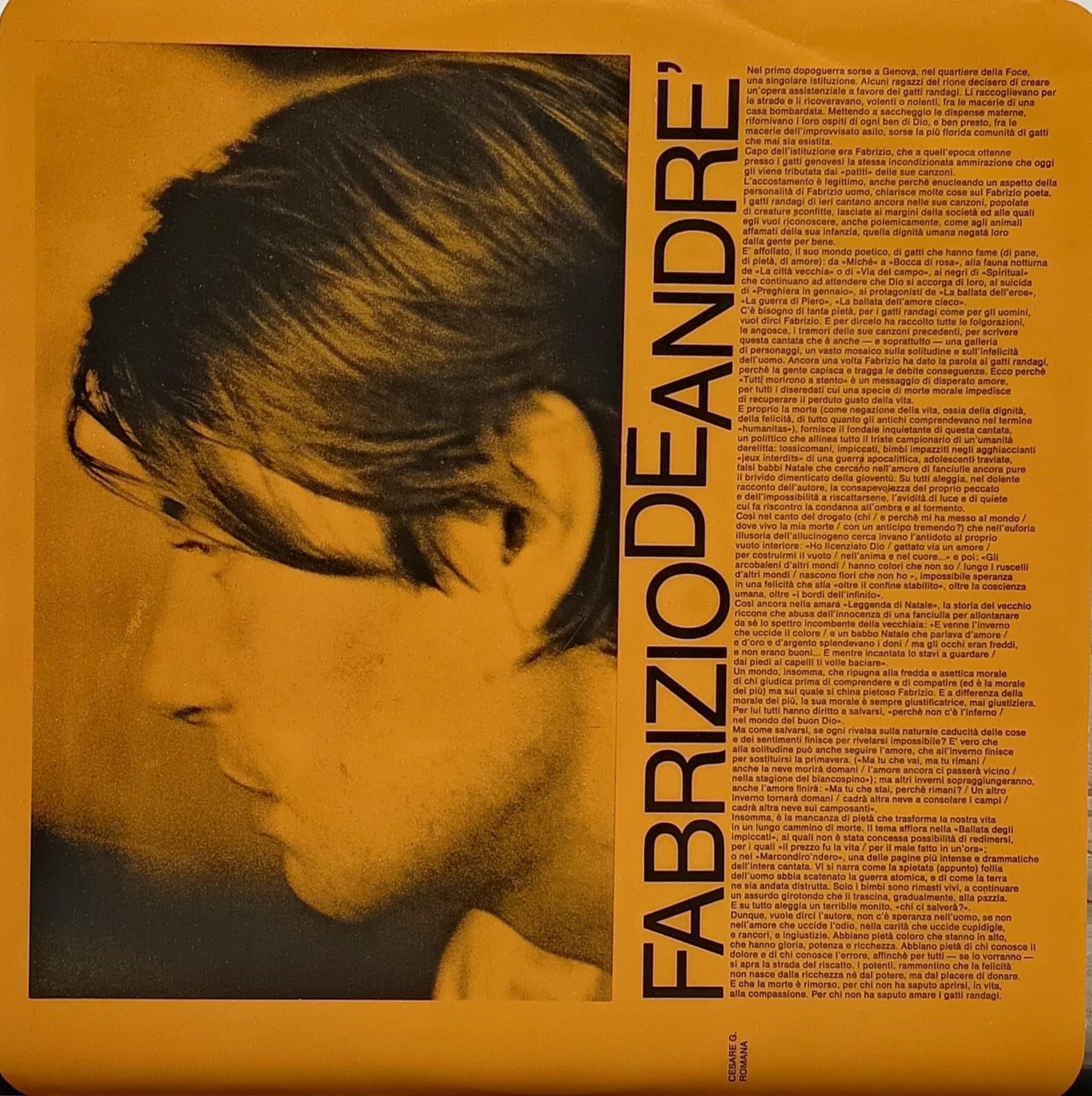 Fabrizio De Andre' – Tutti Morimmo A Stento uomini italiani lp