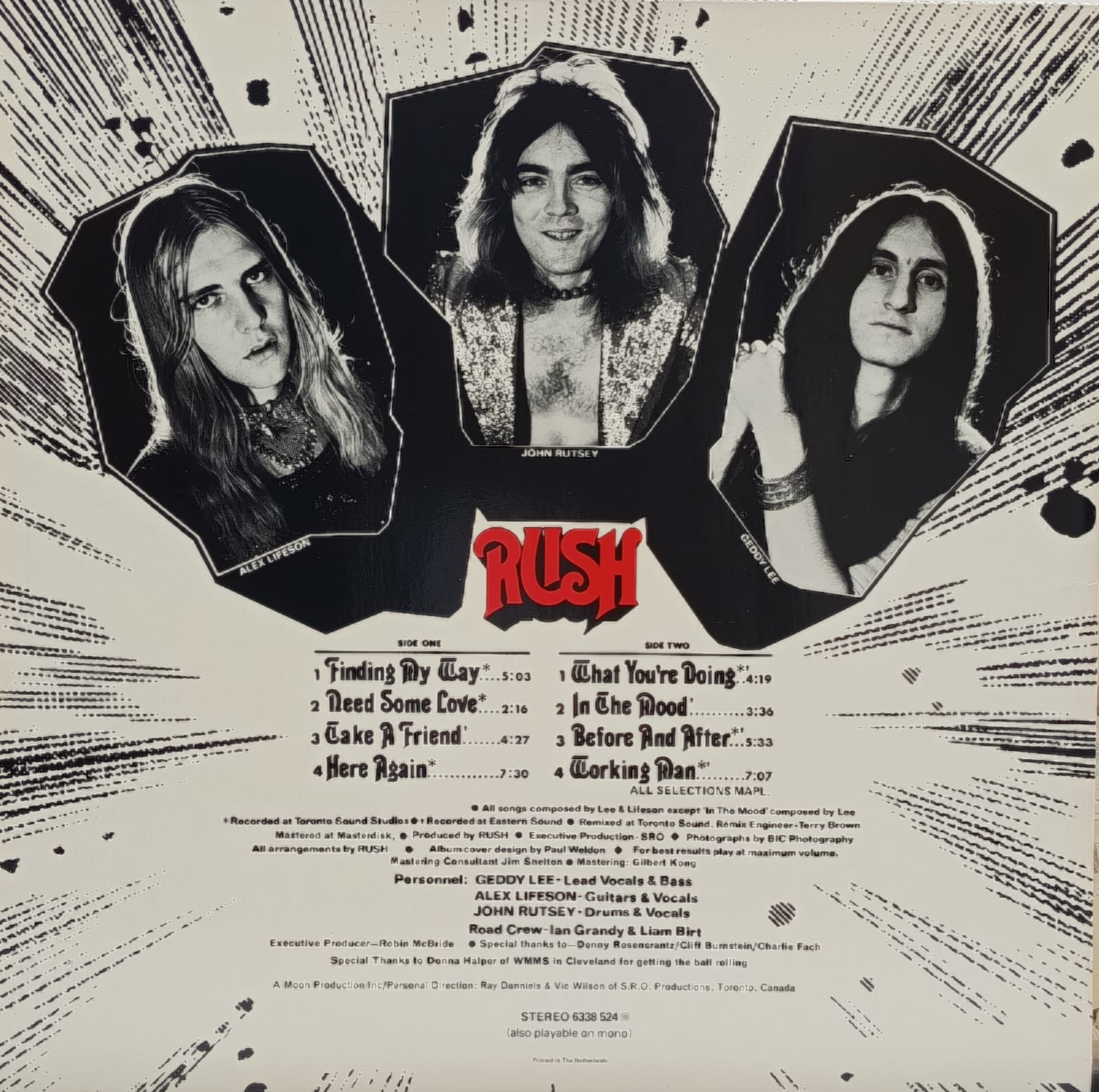 Rush – Rush band rock anni 70 lp