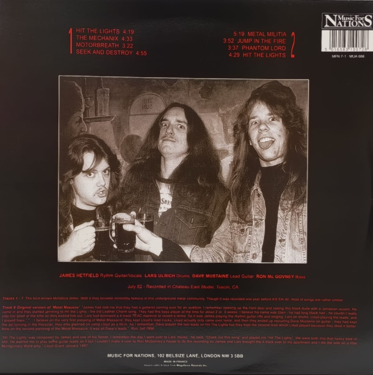 Metallica – Metal Up Your Ass metal lp