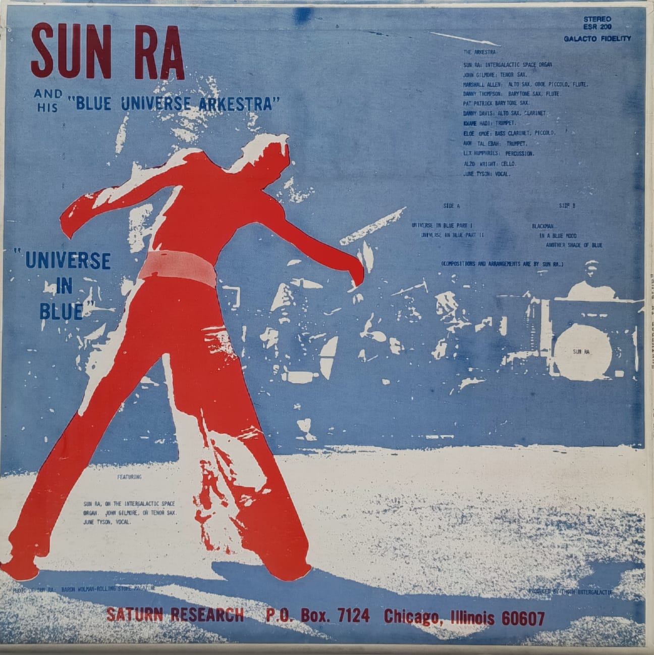 Sun Ra And His "Blue Universe Arkestra" – Universe In Blue jazz lp