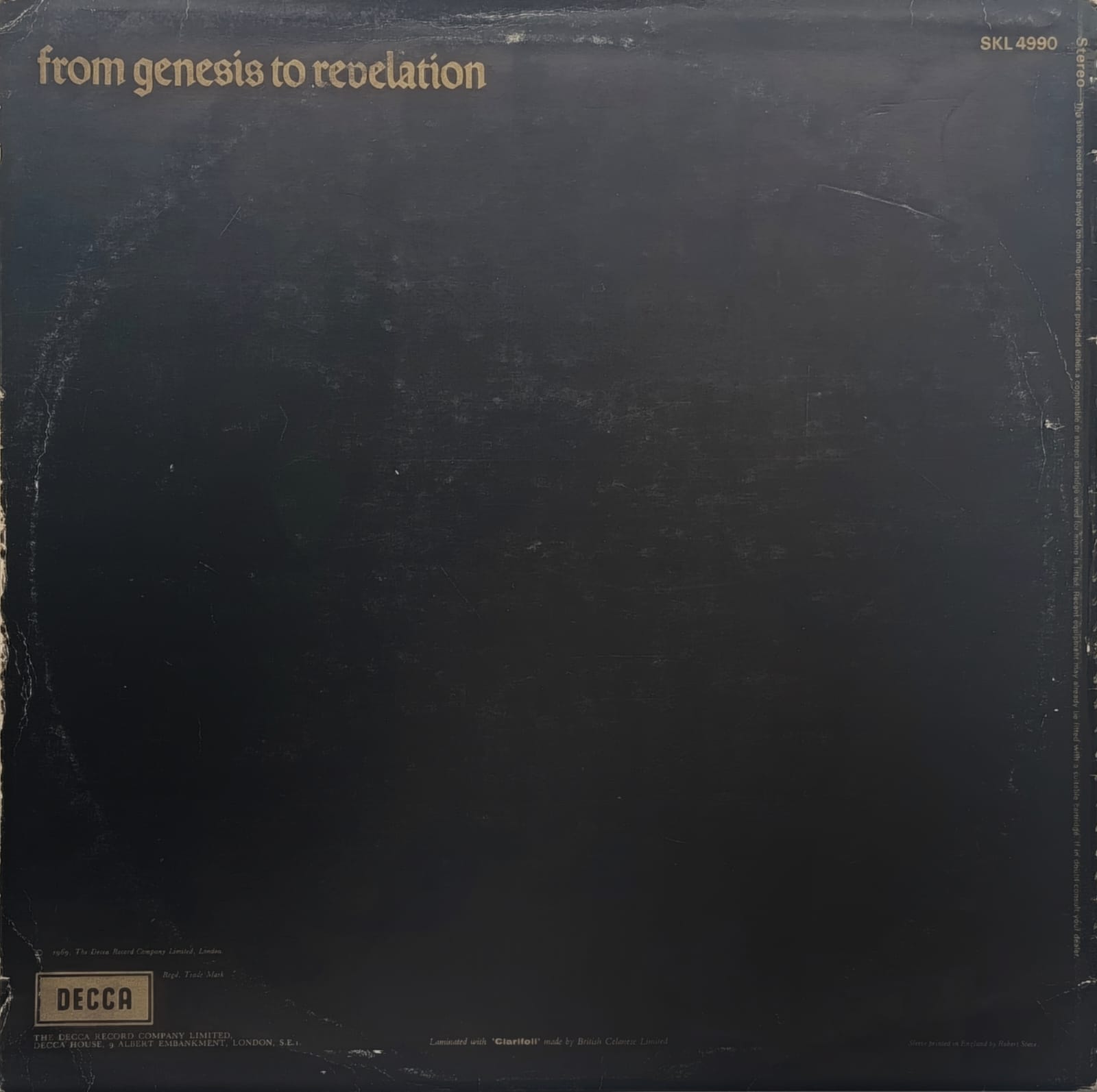 Genesis – From Genesis To Revelation band rock progressive lp