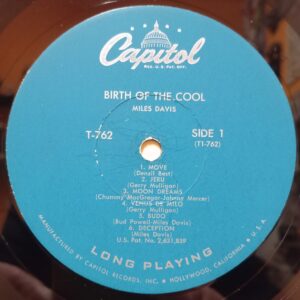 MILES DAVIS BIRTH OF THE COOL - 1°st USA JAZZ LP