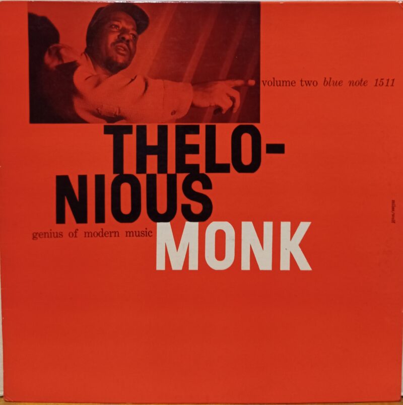 THELONIOU MONK GENIUS OF MODERN MUSIC VOLUME 2 - REISSUE USA Mono "Ear" JAZZ LP
