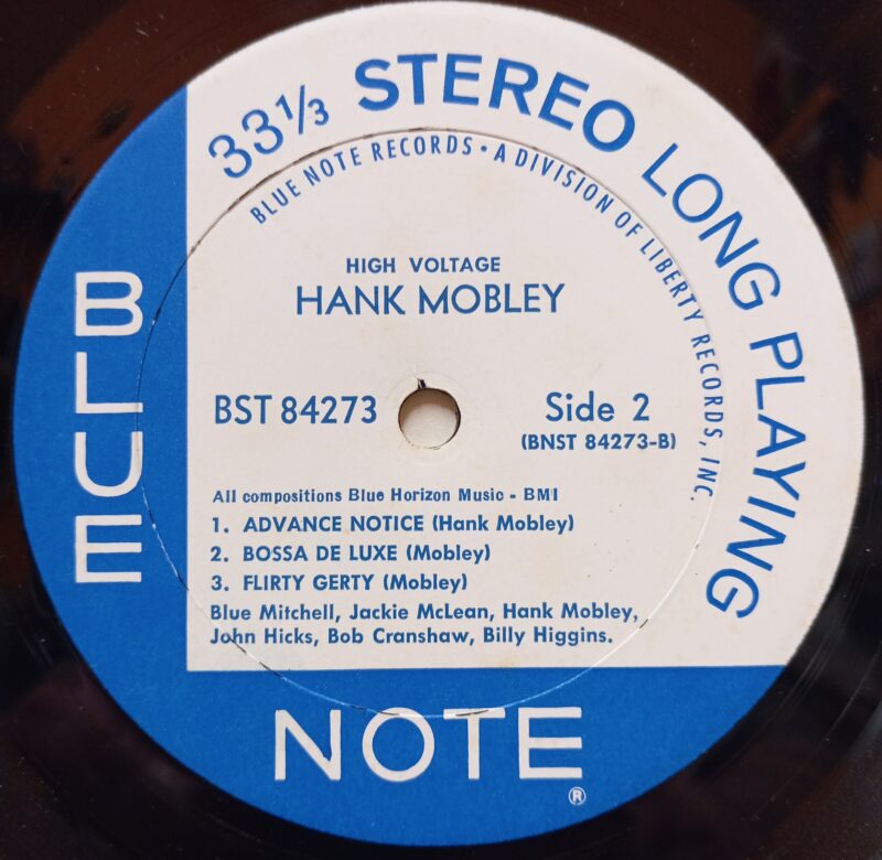 HANK MOBLEY HI VOLTAGE - 1°t USA JAZZ LP