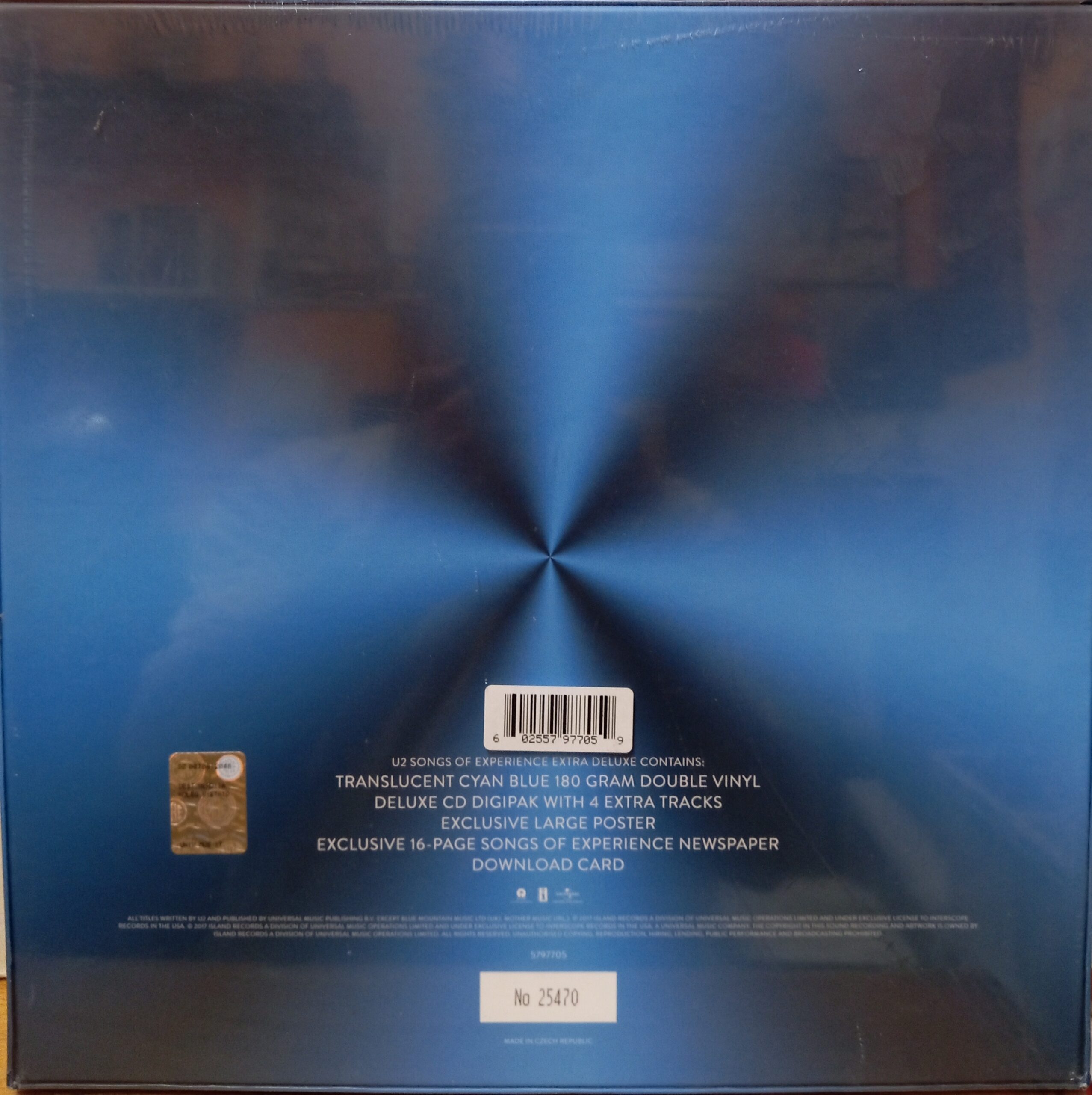 U2 SONGS OF EXPERIENCE - BOX SET DELUXE BAND ROCK LP